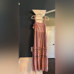 Knox Rose Boho Tiered Dress, Large